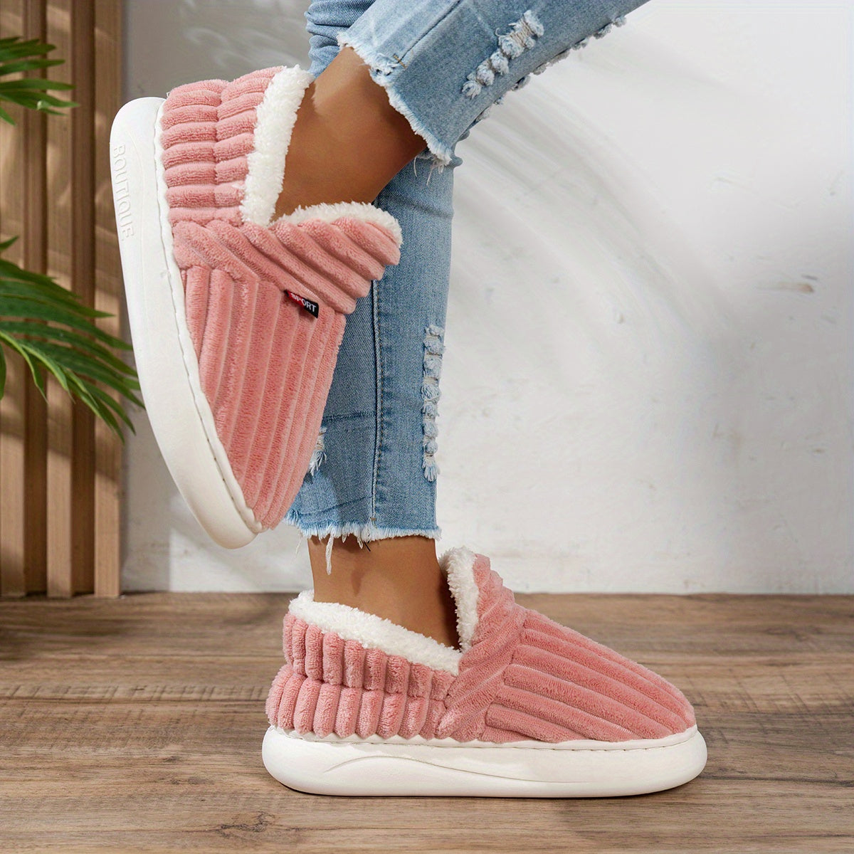 CozyStep Plush House Slippers