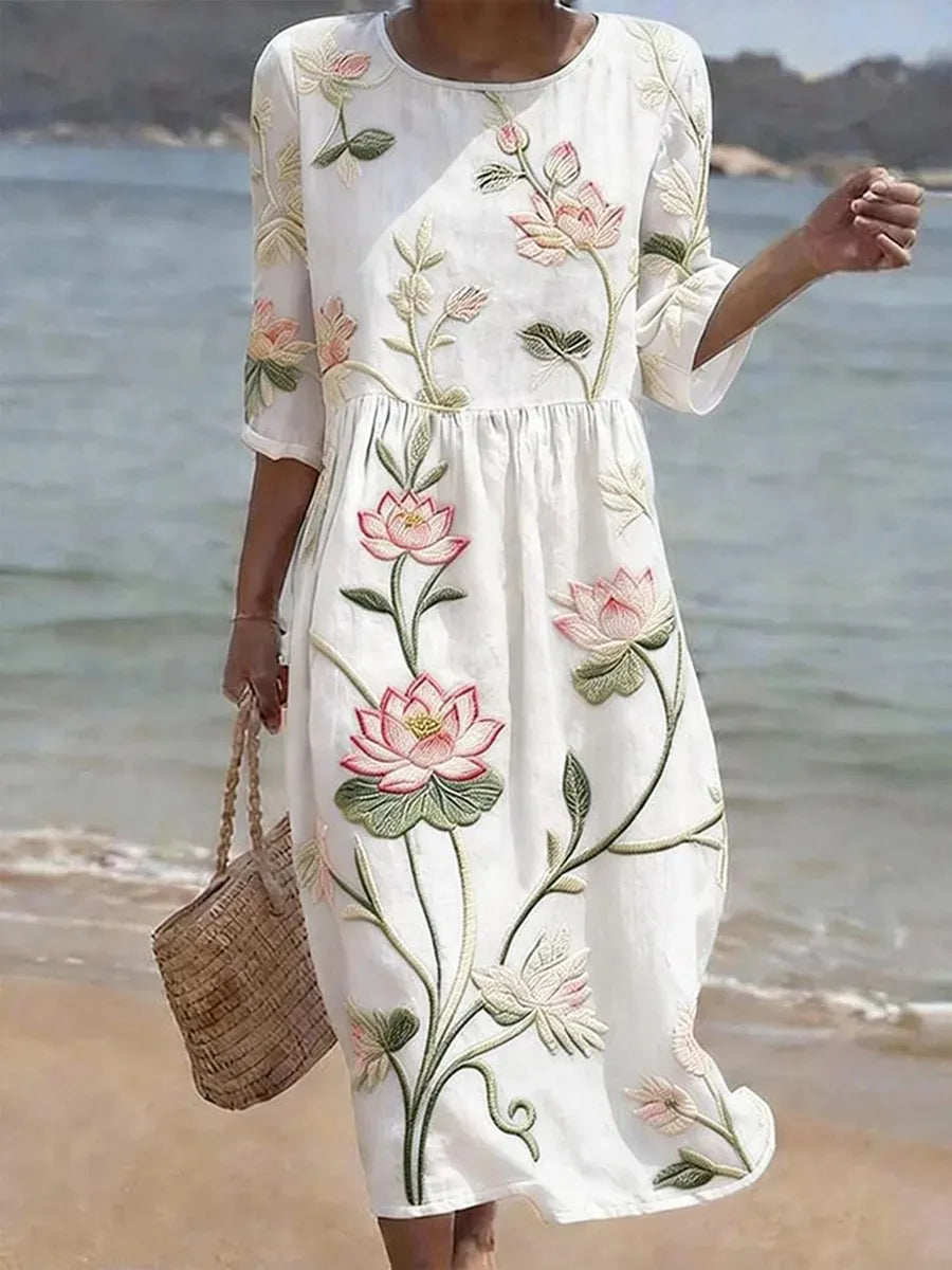 Calla™ | Everyday Comfort Dress With Floral Print