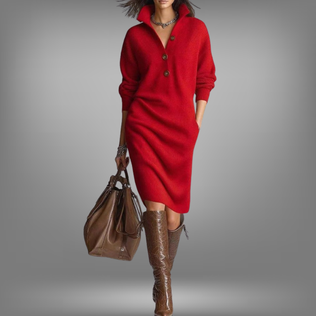 Jane - warm knit dress