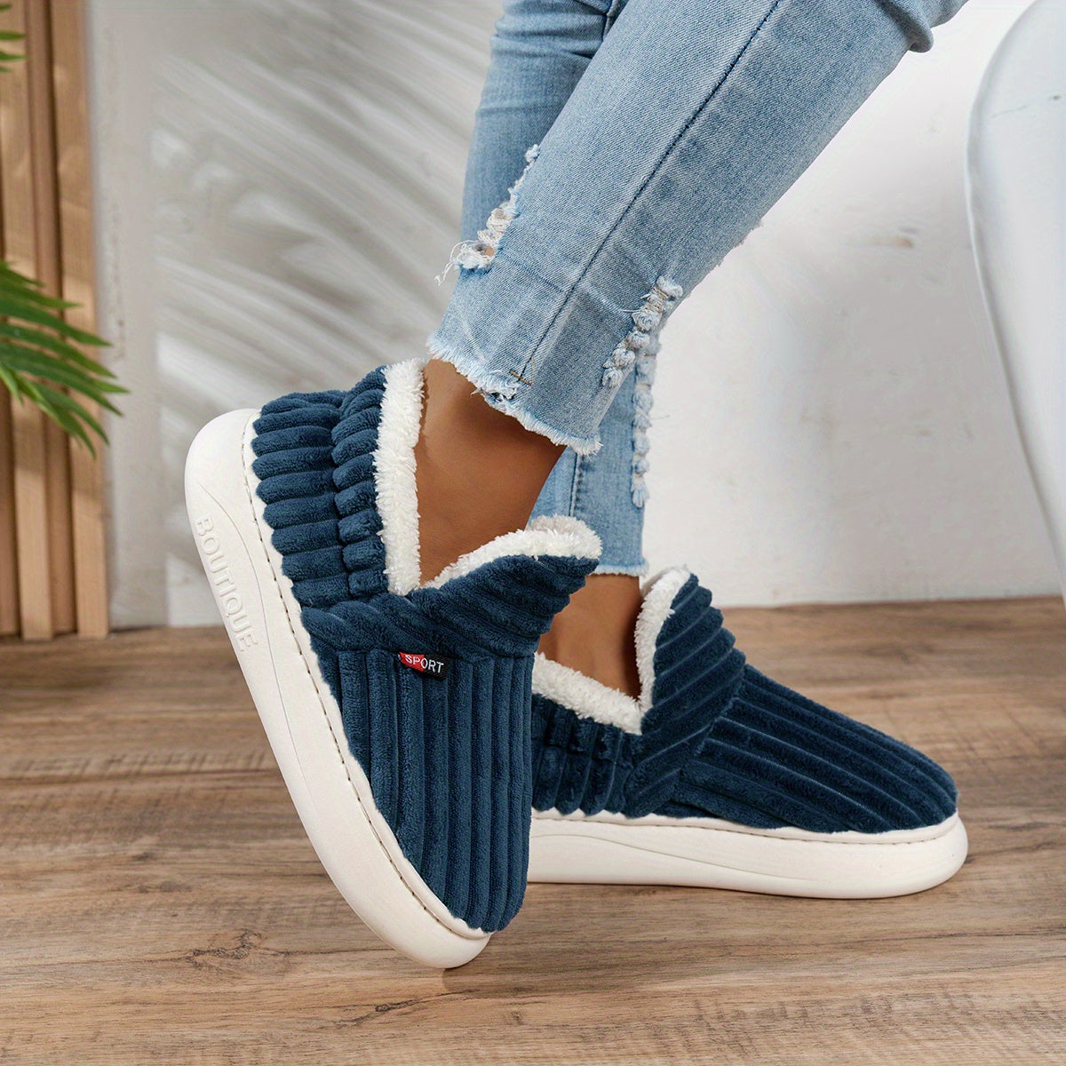 CozyStep Plush House Slippers