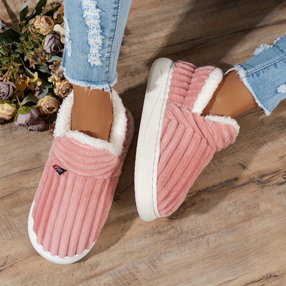 CozyStep Plush House Slippers