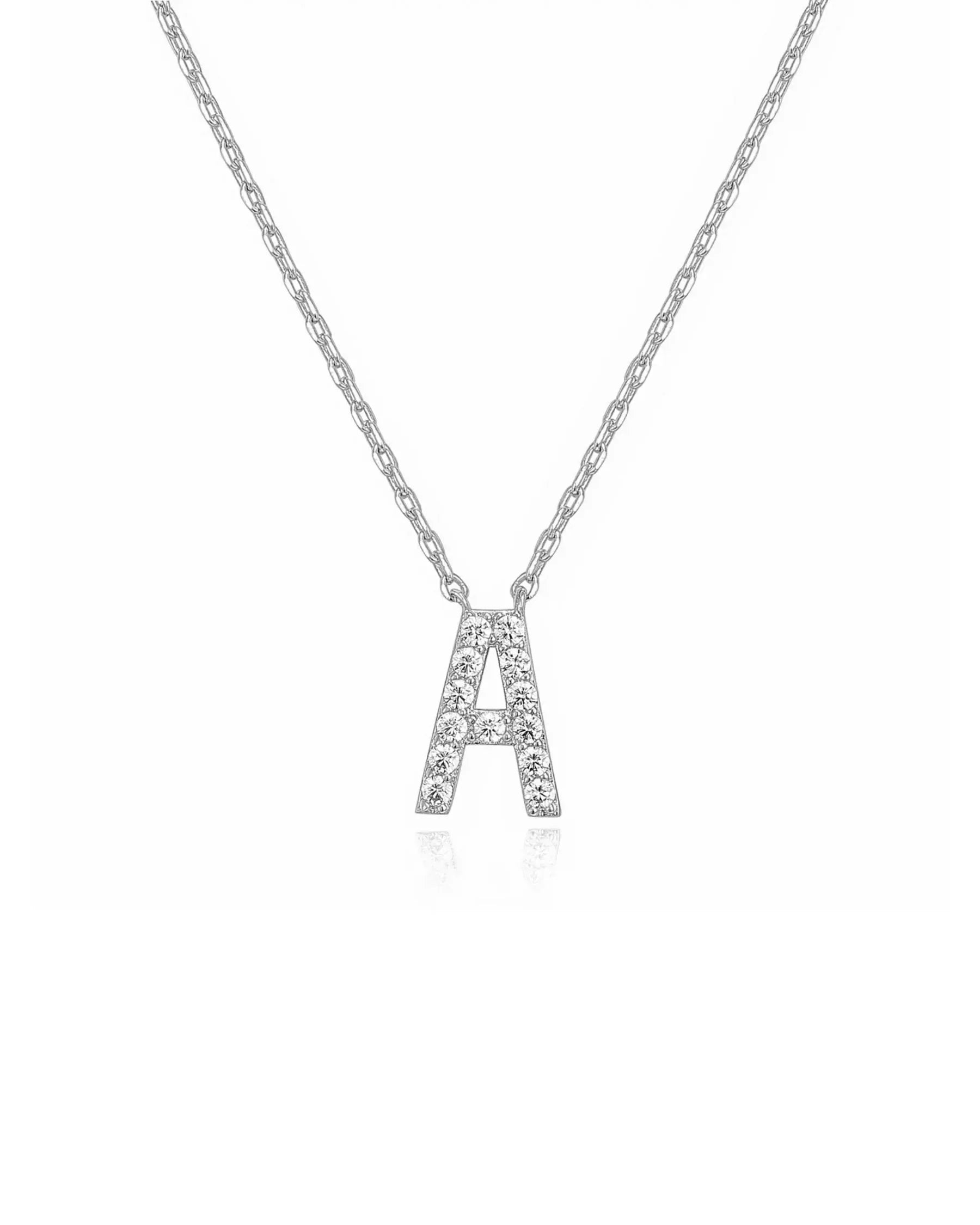 Crystal Initial Necklace