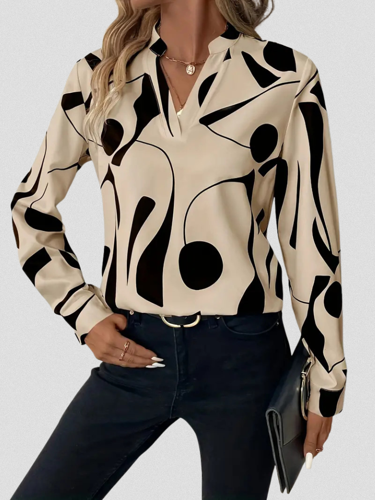 LYRA SATIN LOOK BLOUSE