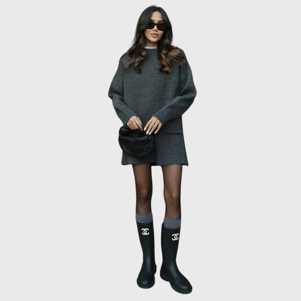 Cosy knitted set