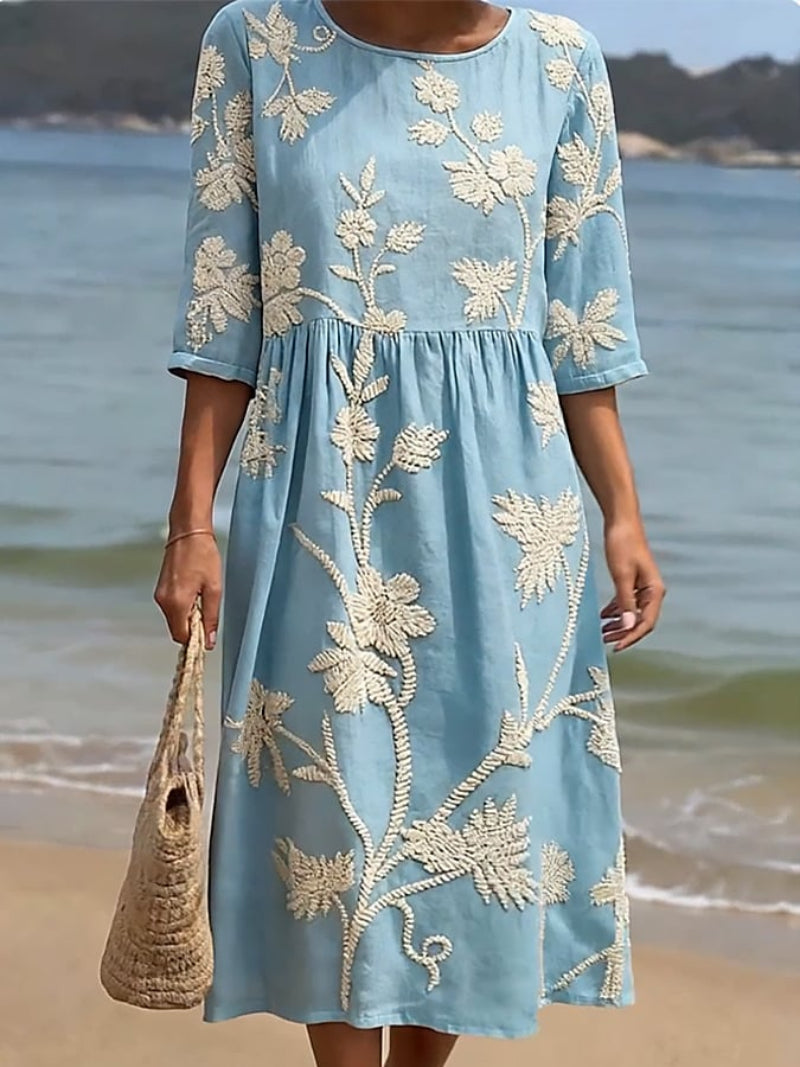 Fleur™ | Everyday Comfort Dress With Floral Print