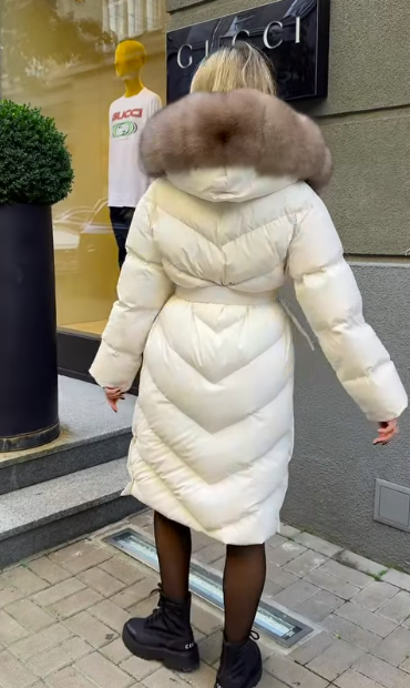 Christina | Elegant casual jacket with faux fur collar