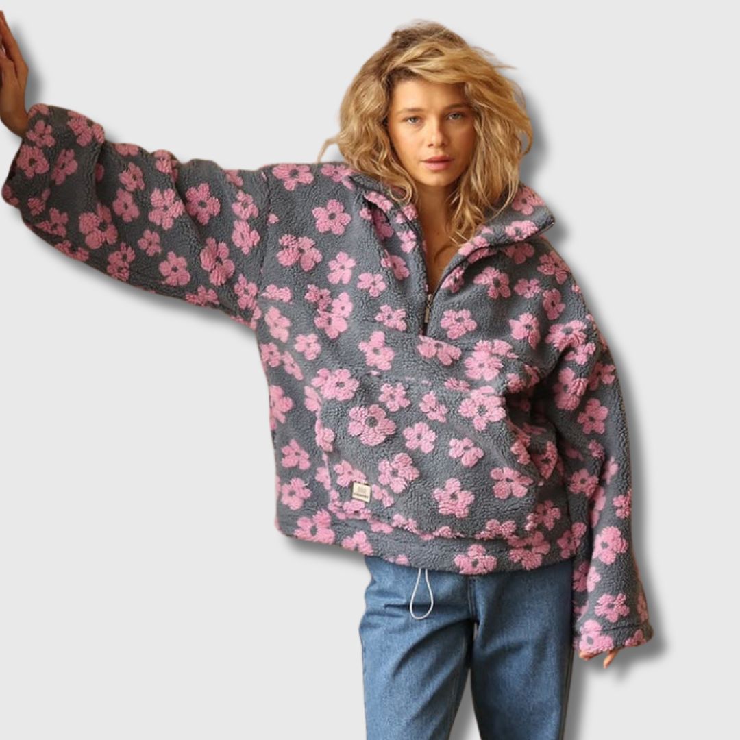 Sandra - Bohemian-inspired Sherpa jumper