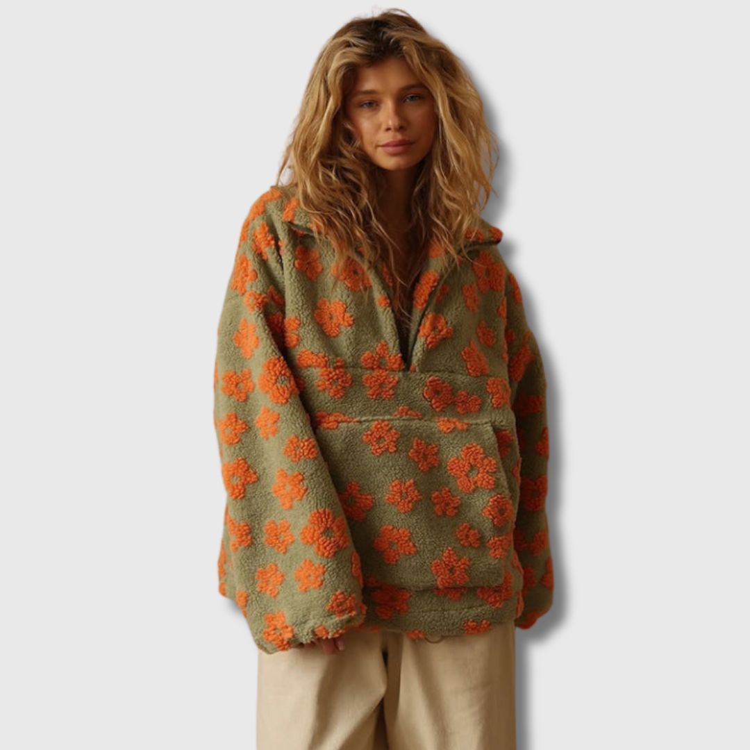 Sandra - Bohemian-inspired Sherpa jumper
