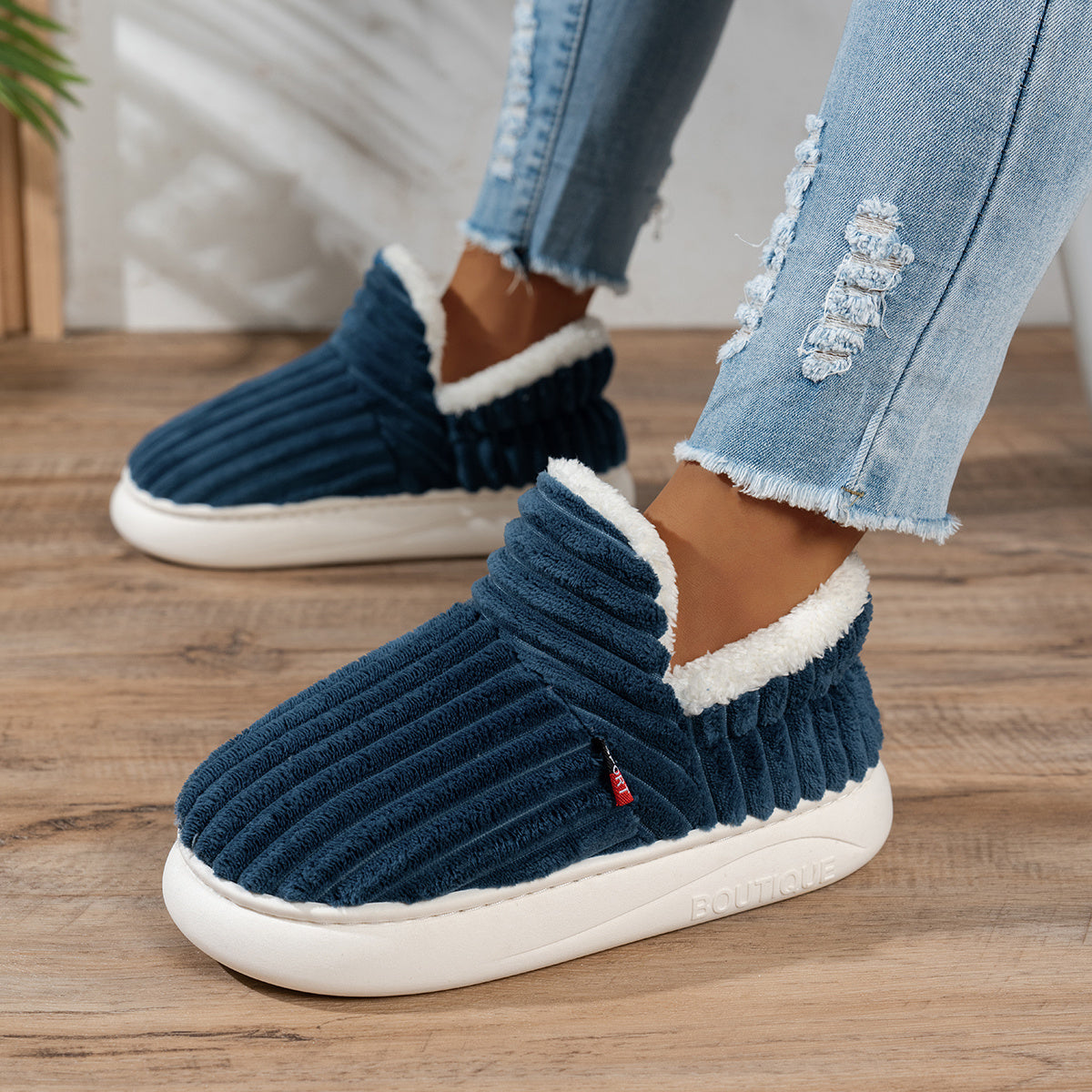 CozyStep Plush House Slippers