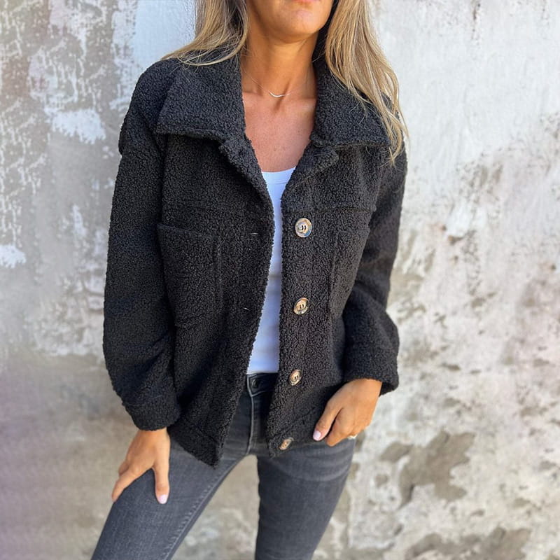 Aluna – Women's Effortless Chic Lapel Cropped Jacket