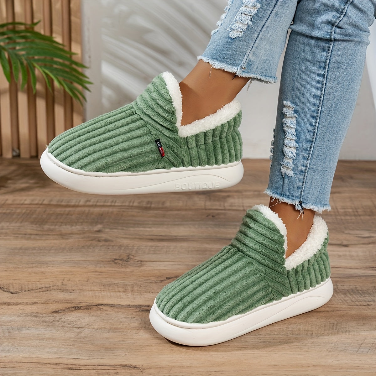 CozyStep Plush House Slippers