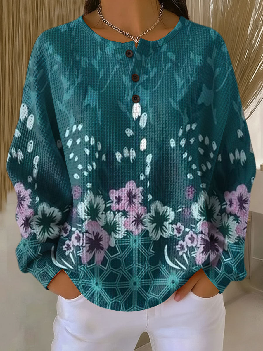 Nora™ - Sweater with floral pattern