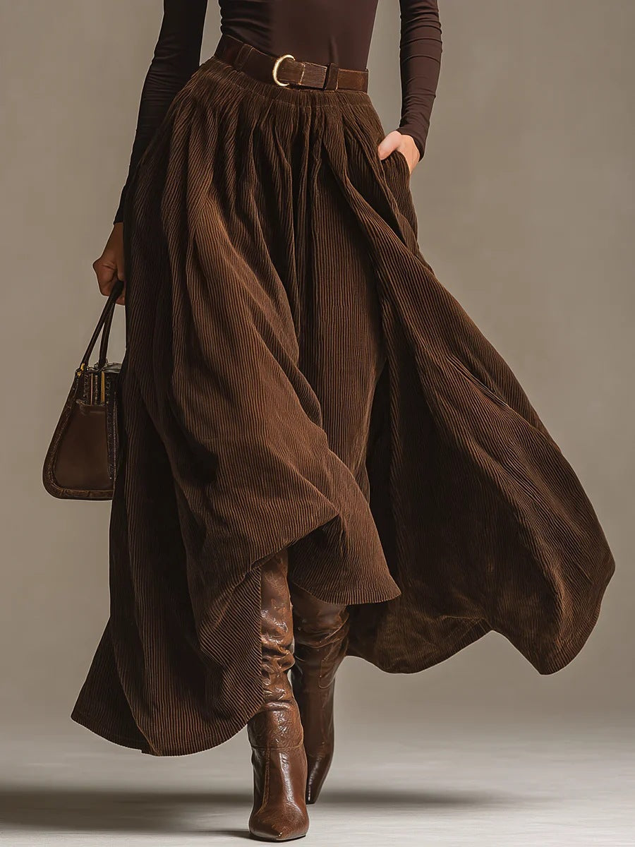 Aveline | two-piece set (turtleneck & maxi skirt)