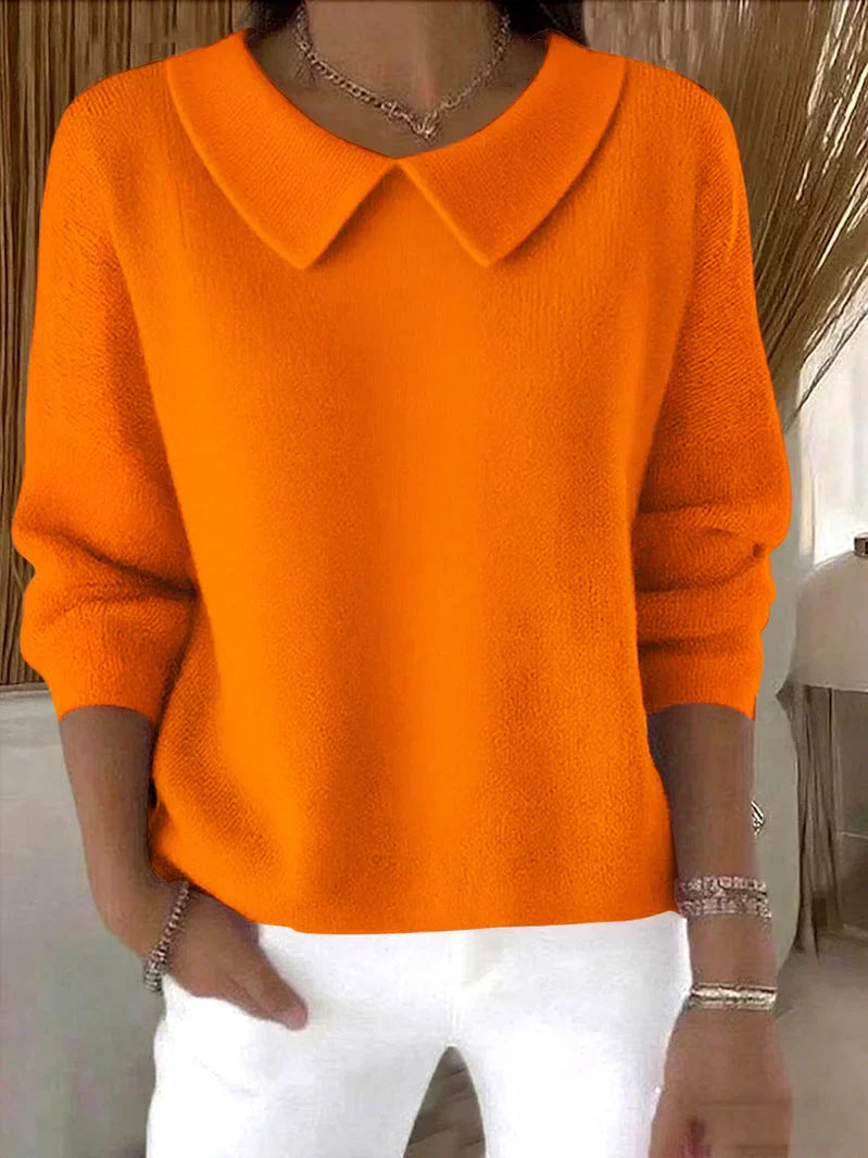 Savrani™ | Comfortable long-sleeved cotton sweater