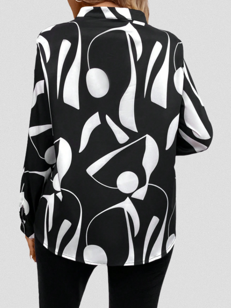 LYRA SATIN LOOK BLOUSE