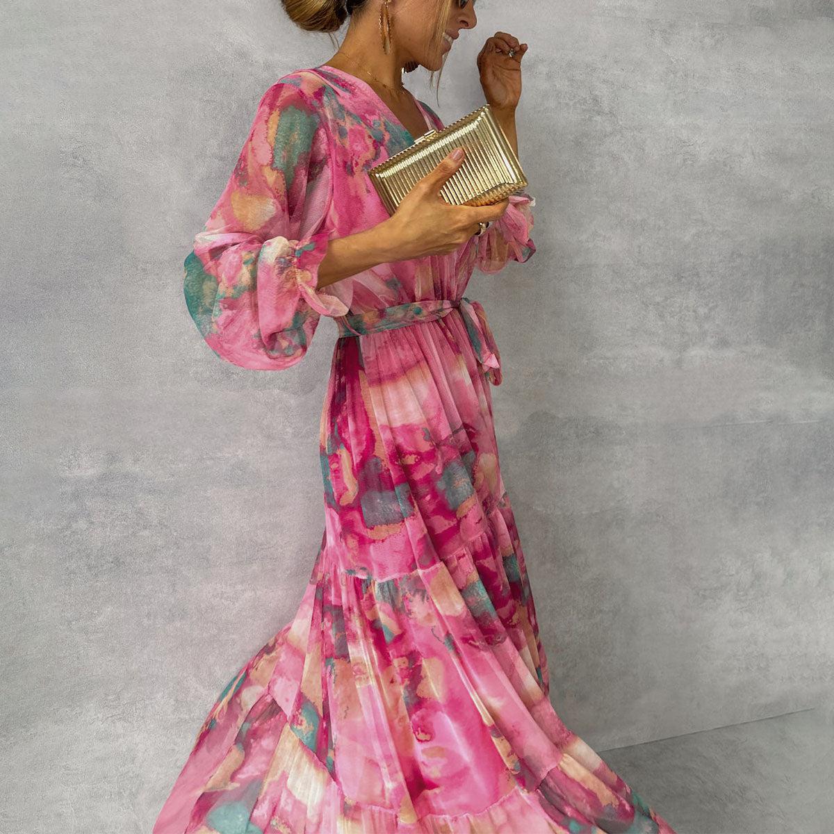 Hazel™ | Wrap Dress with Floral Print