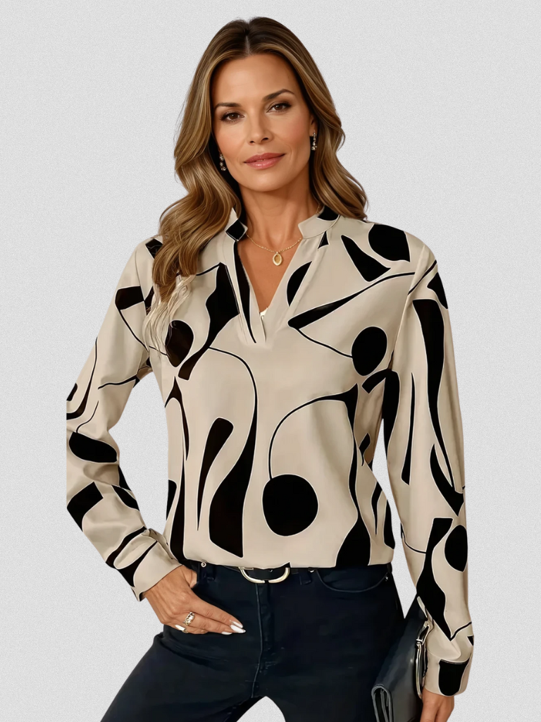 LYRA SATIN LOOK BLOUSE