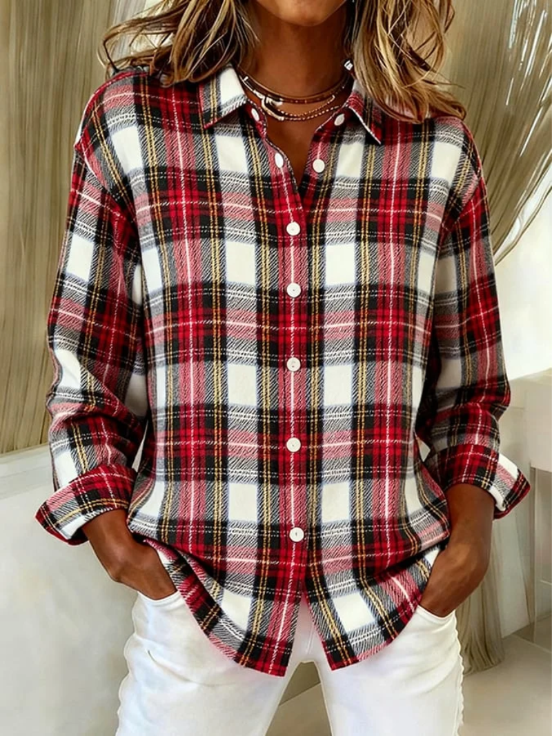 Mira – Classic checkered blouse