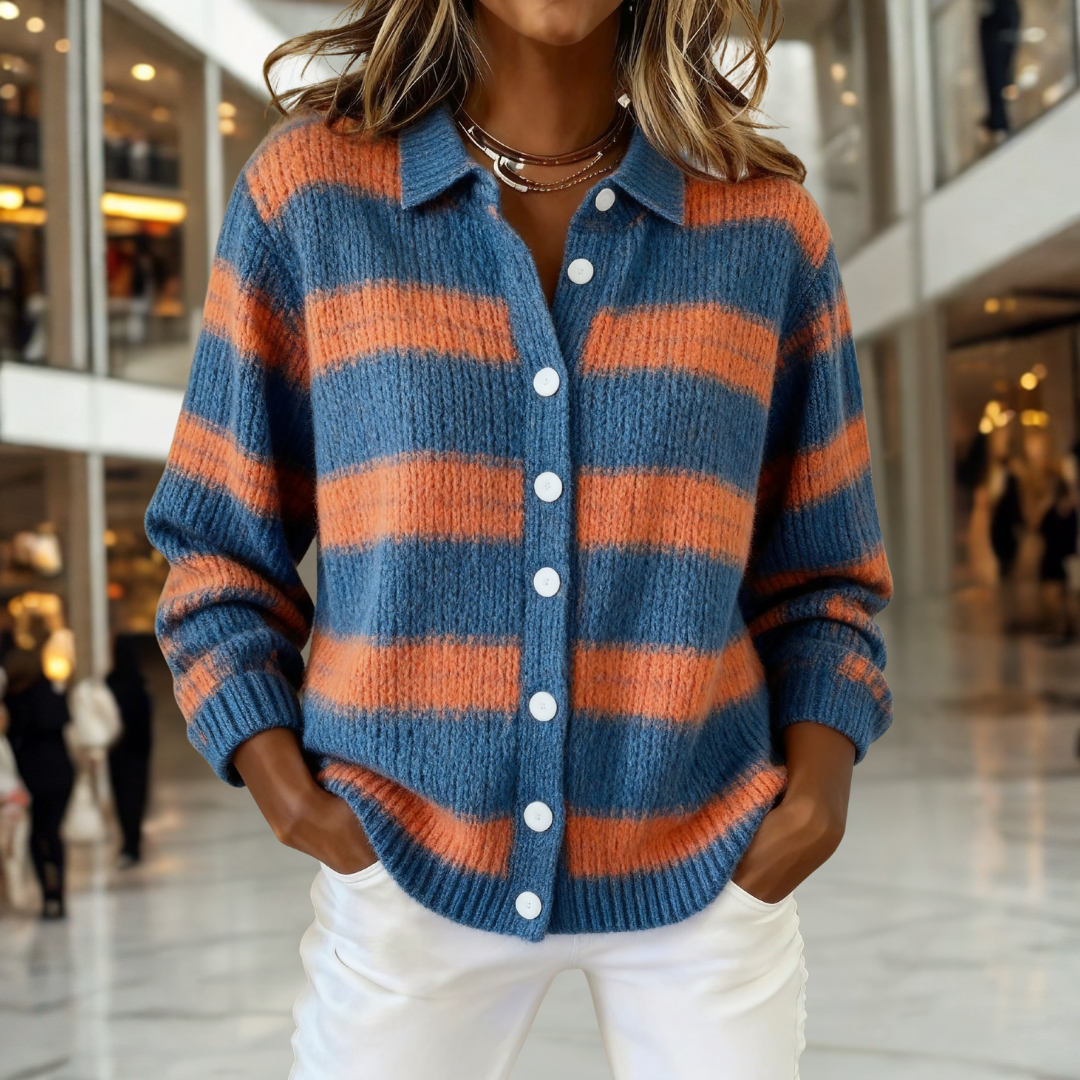 Mila | Retro Check Cardigan