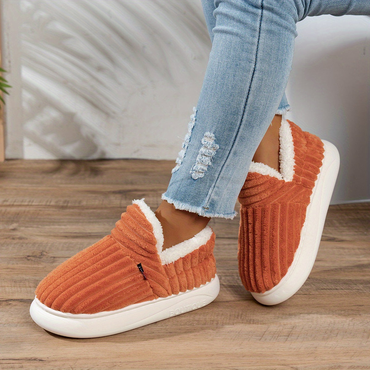 CozyStep Plush House Slippers