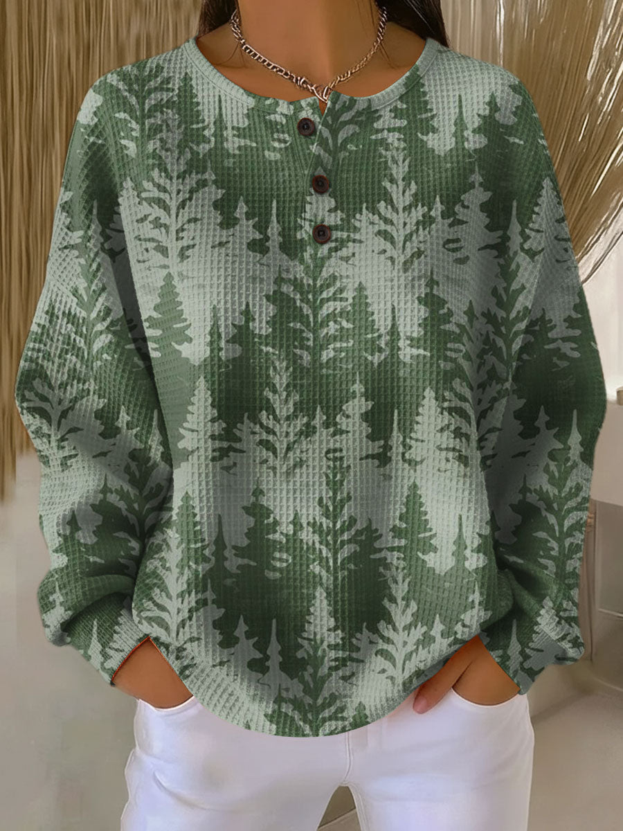 Inga™ - Christmas knit sweater with classic tree