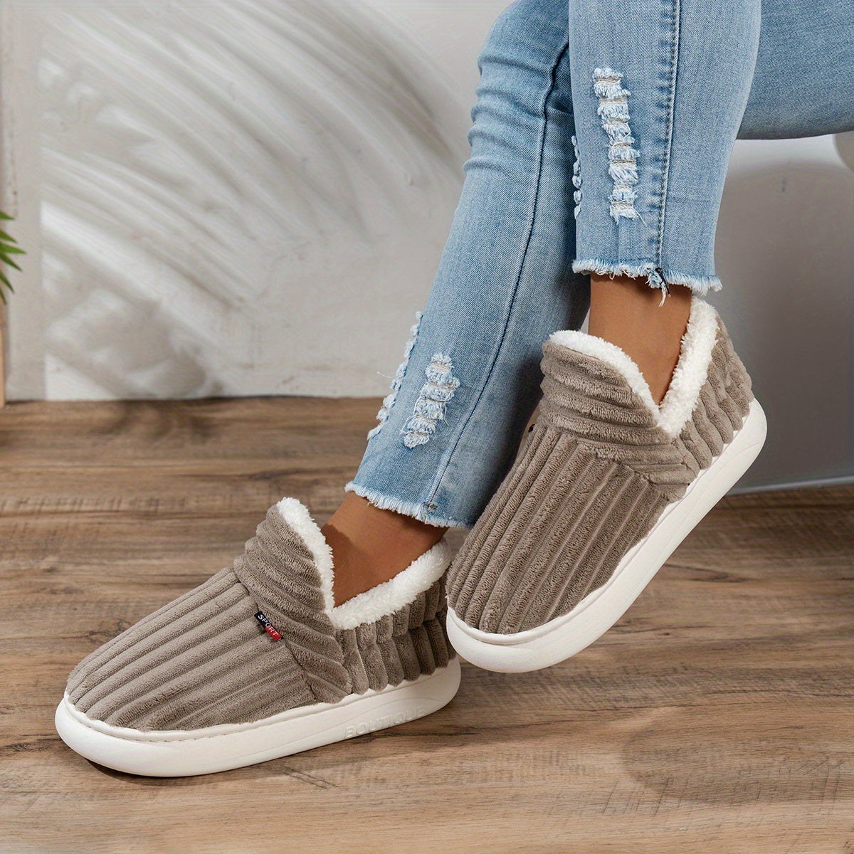 CozyStep Plush House Slippers