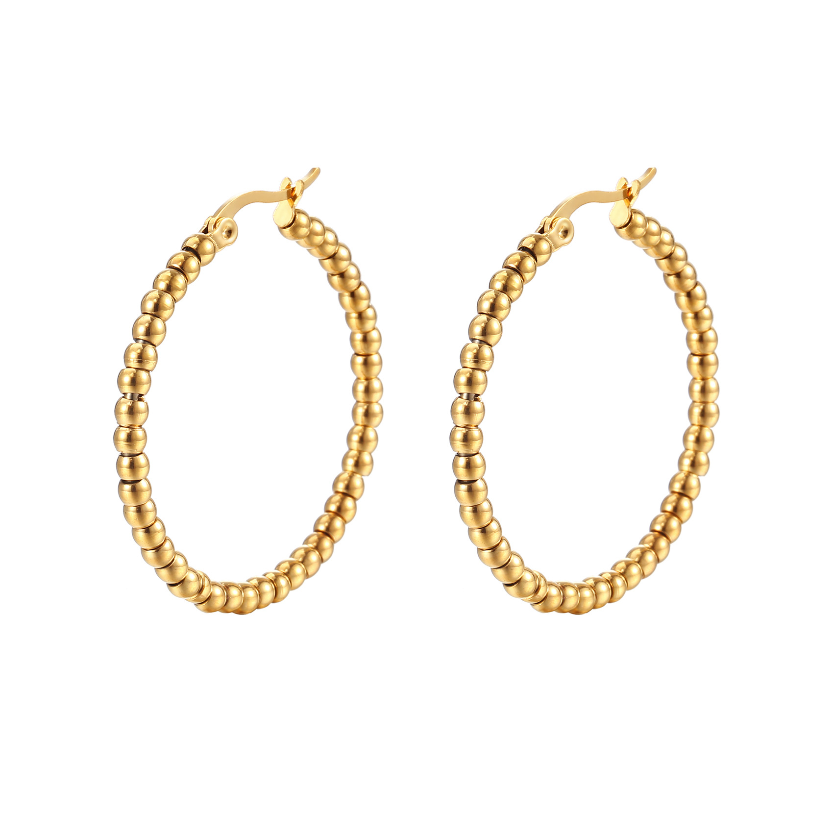 Mariella Beaded Hoops