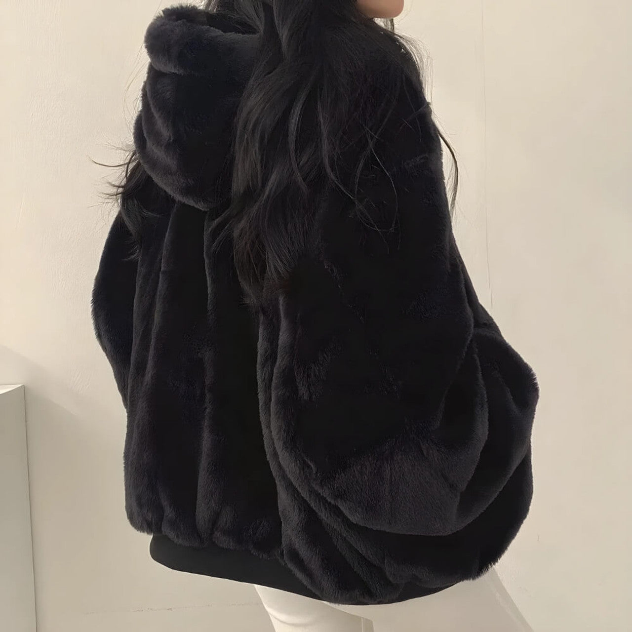 Rane™ - Reversible teddy wool hooded jacket